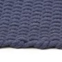 Alfombra rectangular algodón azul marino 120x180 cm de vidaXL, Alfombras - Ref: Foro24-345126, Precio: 67,11 €, Descuento: %