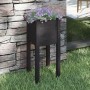Jardinera de madera maciza de pino negro 31x31x70 cm en Macetas y jardineras | Comprar online en Foru.es