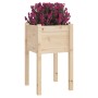 Jardinera de madera maciza de pino 40x40x70 cm en Macetas y jardineras | Comprar online en Foru.es