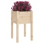 Jardineras 2 uds madera maciza de pino 40x40x70 cm en Macetas y jardineras | Comprar online en Foru.es