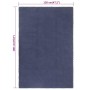 Alfombra rectangular algodón azul marino 120x180 cm de vidaXL, Alfombras - Ref: Foro24-345126, Precio: 67,11 €, Descuento: %