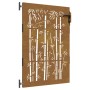 Puerta de jardín acero corten diseño bambú 85x125 cm de vidaXL, Puertas de jardín - Ref: Foro24-153234, Precio: 140,89 €, Des...
