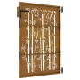 Puerta de jardín acero corten diseño bambú 85x125 cm de vidaXL, Puertas de jardín - Ref: Foro24-153234, Precio: 140,89 €, Des...