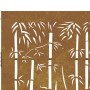 Puerta de jardín acero corten diseño bambú 85x125 cm de vidaXL, Puertas de jardín - Ref: Foro24-153234, Precio: 140,89 €, Des...