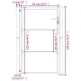 Puerta de jardín acero corten 105x130 cm de vidaXL, Puertas de jardín - Ref: Foro24-153204, Precio: 206,37 €, Descuento: %