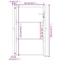 Puerta de jardín acero corten 105x130 cm de vidaXL, Puertas de jardín - Ref: Foro24-153204, Precio: 212,71 €, Descuento: %