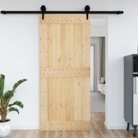 Puerta NARVIK madera maciza pino 100x210 cm de vidaXL, Puertas - Ref: Foro24-154441, Precio: 162,21 €, Descuento: %