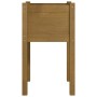 Jardineras 2 uds madera maciza de pino marrón miel  40x40x70 cm en Macetas y jardineras | Comprar online en Foru.es