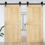 Puerta NARVIK madera maciza pino 100x210 cm de vidaXL, Puertas - Ref: Foro24-154441, Precio: 169,46 €, Descuento: %