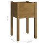 Jardineras 2 uds madera maciza de pino marrón miel  40x40x70 cm en Macetas y jardineras | Comprar online en Foru.es