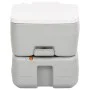 Gray and White HDPE Portable Camping Toilet 15+10 L by vidaXL, Urinals and portable toilets - Ref: Foro24-154407, Price: 136,...