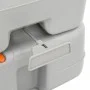 Gray and White HDPE Portable Camping Toilet 15+10 L by vidaXL, Urinals and portable toilets - Ref: Foro24-154407, Price: 136,...