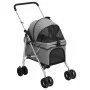 Cochecito para perros plegable tela oxford gris 76x50x100 cm de vidaXL, Cochecitos para mascotas - Ref: Foro24-172201, Precio...