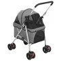 Cochecito para perros plegable tela oxford gris 76x50x100 cm de vidaXL, Cochecitos para mascotas - Ref: Foro24-172201, Precio...