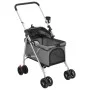 Cochecito para perros plegable tela oxford gris 76x50x100 cm de vidaXL, Cochecitos para mascotas - Ref: Foro24-172201, Precio...