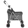 Cochecito para perros plegable tela oxford gris 76x50x100 cm de vidaXL, Cochecitos para mascotas - Ref: Foro24-172201, Precio...