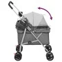 Cochecito para perros plegable tela oxford gris 76x50x100 cm de vidaXL, Cochecitos para mascotas - Ref: Foro24-172201, Precio...