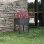 Jardinera de madera maciza de pino gris 50x50x70 cm en Macetas y jardineras | Comprar online en Foru.es