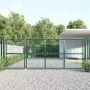 Green galvanized steel garden mesh gate 350x175 cm by vidaXL, garden gates - Ref: Foro24-154534, Price: 398,68 €, Discount: %