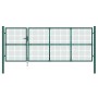 Puerta de malla de jardín acero galvanizado verde 350x175 cm de vidaXL, Puertas de jardín - Ref: Foro24-154534, Precio: 396,8...