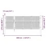 Green galvanized steel garden mesh gate 350x175 cm by vidaXL, garden gates - Ref: Foro24-154534, Price: 398,68 €, Discount: %
