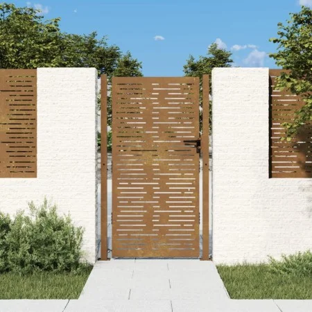 Corten steel garden gate square design 105x180 cm by vidaXL, garden gates - Ref: Foro24-153254, Price: 215,33 €, Discount: %