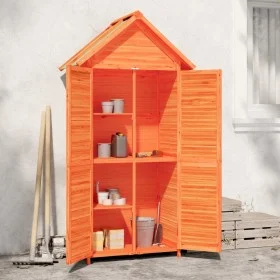 Cobertizo herramientas jardín madera pino marrón 89x52,5x175 cm de vidaXL, Cobertizos - Ref: Foro24-172243, Precio: 198,15 €,...