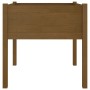 Jardineras 2 uds madera maciza de pino marrón miel 70x70x70 cm en Macetas y jardineras | Comprar online en Foru.es