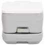 Inodoro de camping portátil HDPE gris y blanco 10+10 L de vidaXL, Urinarios y retretes portátiles - Ref: Foro24-154408, Preci...