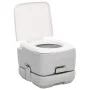 Inodoro de camping portátil HDPE gris y blanco 10+10 L de vidaXL, Urinarios y retretes portátiles - Ref: Foro24-154408, Preci...
