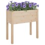 Jardineras 2 uds madera maciza de pino 70x31x70 cm en Macetas y jardineras | Comprar online en Foru.es