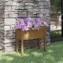 Jardinera de madera maciza de pino marrón miel 70x31x70 cm en Macetas y jardineras | Comprar online en Foru.es
