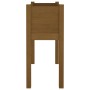 Jardinera de madera maciza de pino marrón miel 70x31x70 cm en Macetas y jardineras | Comprar online en Foru.es