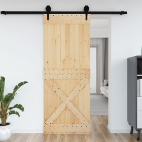 Puerta NARVIK madera maciza pino 90x210 cm de vidaXL, Puertas - Ref: Foro24-154445, Precio: 155,68 €, Descuento: %