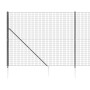 Cerca de alambre con pinchos de anclaje gris antracita 1,4x25 m de vidaXL, Paneles de vallas - Ref: Foro24-154251, Precio: 22...