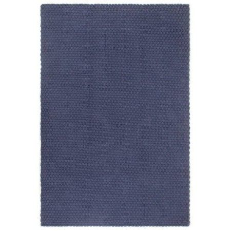 Alfombra rectangular algodón azul marino 160x230 cm de vidaXL, Alfombras - Ref: Foro24-345127, Precio: 87,80 €, Descuento: %