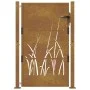 Gartentor aus Cortenstahl, Grasdesign, 105 x 130 cm von vidaXL, Gartentore - Ref: Foro24-153174, Preis: 183,64 €, Rabatt: %