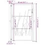 Gartentor aus Cortenstahl, Grasdesign, 105 x 130 cm von vidaXL, Gartentore - Ref: Foro24-153174, Preis: 183,64 €, Rabatt: %
