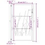 Puerta de jardín acero corten diseño hierba 105x130 cm de vidaXL, Puertas de jardín - Ref: Foro24-153174, Precio: 188,51 €, D...