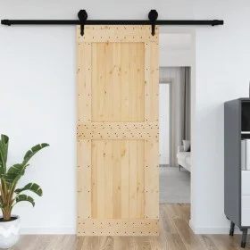 Puerta NARVIK madera maciza pino 90x210 cm de vidaXL, Puertas - Ref: Foro24-154439, Precio: 149,65 €, Descuento: %