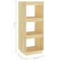 Estantería/divisor de espacios madera maciza pino 40x35x103 cm en Librerías y estanterías | Comprar online en Foru.es