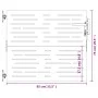 Gartentor aus Cortenstahl, quadratisches Design, 85 x 75 cm von vidaXL, Gartentore - Ref: Foro24-153244, Preis: 97,47 €, Raba...