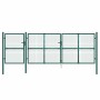 Puerta de malla de jardín acero galvanizado verde 400x175 cm de vidaXL, Puertas de jardín - Ref: Foro24-154537, Precio: 459,2...