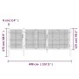 Green galvanized steel garden mesh door 400x175 cm by vidaXL, garden gates - Ref: Foro24-154537, Price: 452,76 €, Discount: %