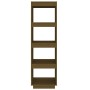 Estantería/divisor de espacios pino marrón miel 40x35x135 cm en Librerías y estanterías | Comprar online en Foru.es