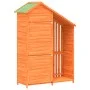 Cobertizo herramientas jardín madera pino marrón 120x53,5x170cm de vidaXL, Cobertizos - Ref: Foro24-172246, Precio: 249,09 €,...