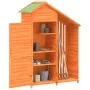 Cobertizo herramientas jardín madera pino marrón 120x53,5x170cm de vidaXL, Cobertizos - Ref: Foro24-172246, Precio: 249,09 €,...