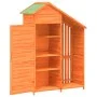 Cobertizo herramientas jardín madera pino marrón 120x53,5x170cm de vidaXL, Cobertizos - Ref: Foro24-172246, Precio: 249,09 €,...