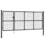 Puerta de malla de jardín acero galvanizado antracita 350x175cm de vidaXL, Puertas de jardín - Ref: Foro24-154543, Precio: 45...