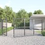 Puerta de malla de jardín acero galvanizado antracita 350x175cm de vidaXL, Puertas de jardín - Ref: Foro24-154543, Precio: 45...